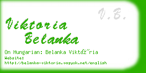 viktoria belanka business card